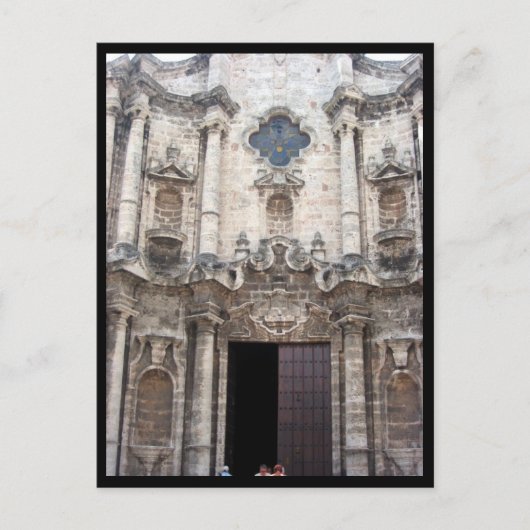 havana cathedraal briefkaart (Voorkant)
