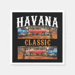 Havana Classic - Cubaanse vintage auto kunst Servet