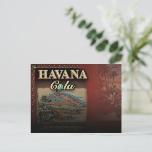 Havana Cola Post Card Briefkaart (Staand voorkant)