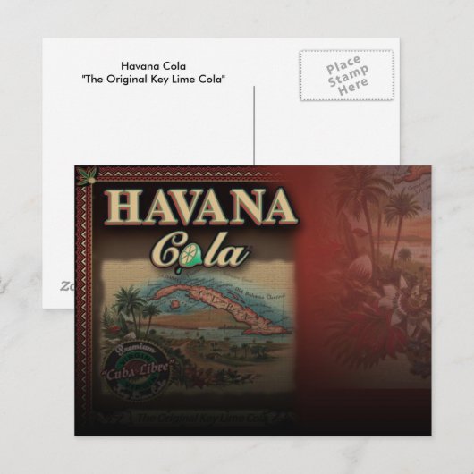 Havana Cola Post Card Briefkaart (Voorkant / Achterkant)
