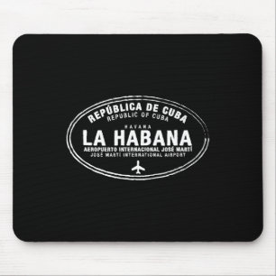 Havana Cu Paspoort Stempel Vakantie Kleding Reis Muismat