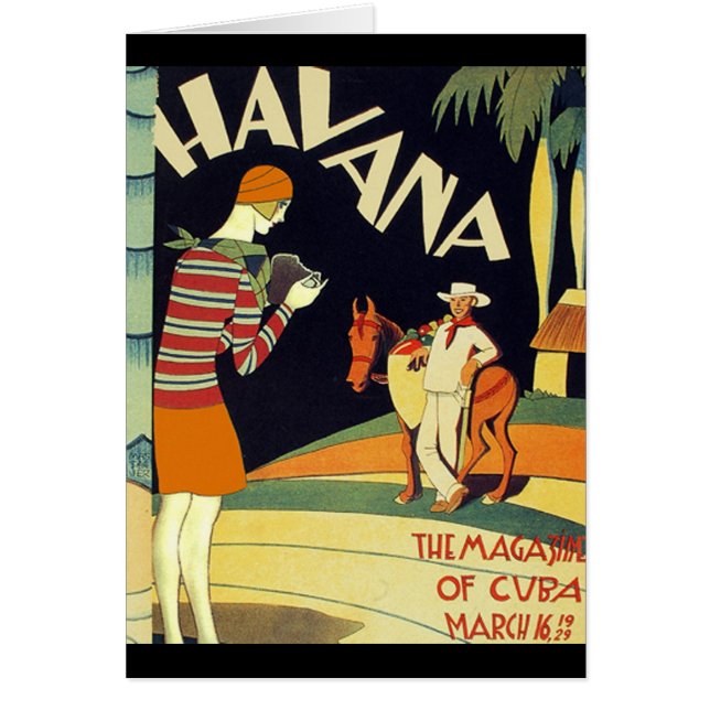 Havana Cuba Art Deco Hoesje  kunst (Voorkant)