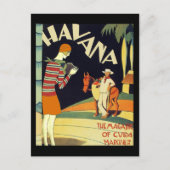 Havana Cuba Art Deco Hoesje  kunst Briefkaart (Voorkant)