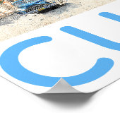 Havana Cuba Auto in Street Scene Poster (Hoek)