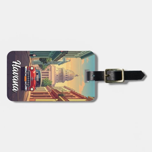 Havana Cuba Bagagelabel (Voorkant horizontaal)