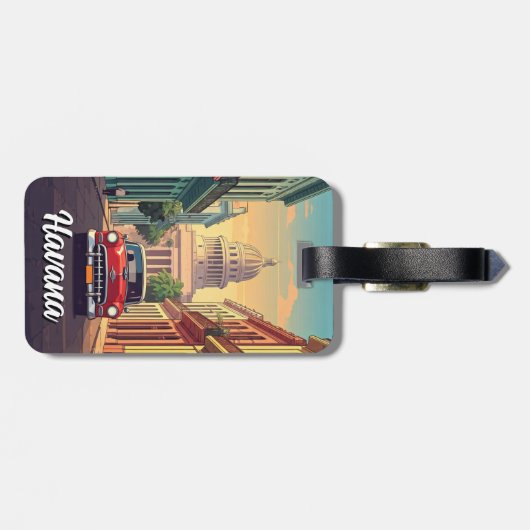 Havana Cuba Bagagelabel (Achterkant horizontaal)