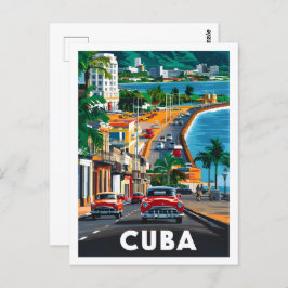 Havana Cuba Beroemde Reisplaats Briefkaart