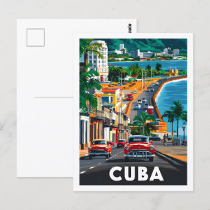 Havana Cuba Beroemde Reisplaats Briefkaart