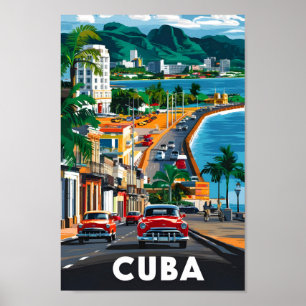 Havana Cuba Beroemde Reisplaats Poster