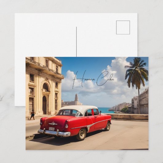 Havana Cuba Briefkaart (Voorkant / Achterkant)