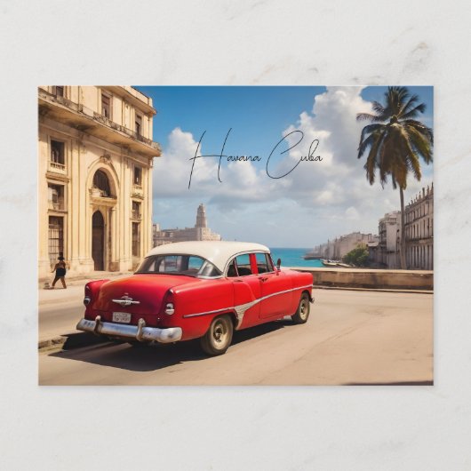 Havana Cuba Briefkaart (Voorkant)