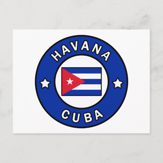 Havana Cuba Briefkaart (Voorkant)