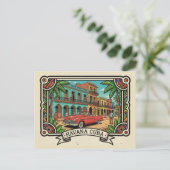 Havana Cuba Briefkaart (Staand voorkant)