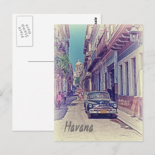 Havana, Cuba Briefkaart (Voorkant / Achterkant)