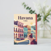Havana Cuba Briefkaart (Staand voorkant)