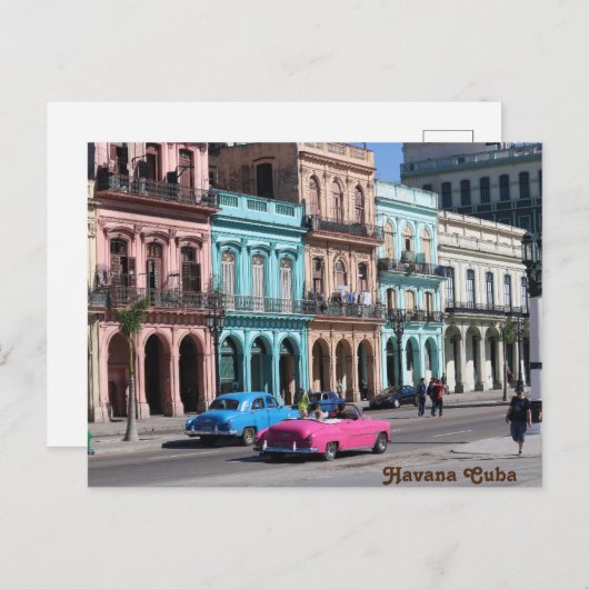 Havana Cuba Briefkaart (Voorkant / Achterkant)