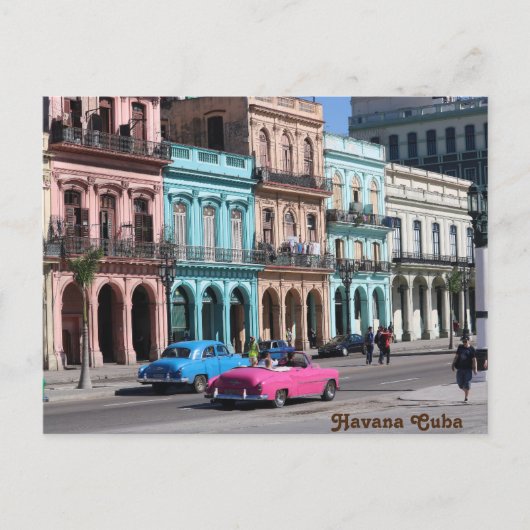 Havana Cuba Briefkaart (Voorkant)