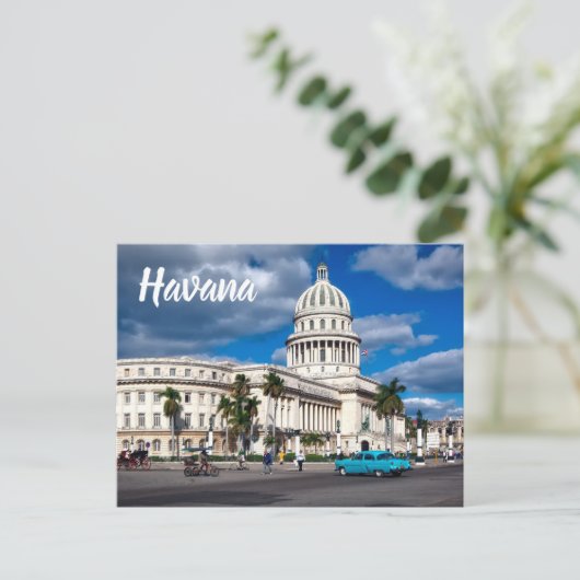 Havana Cuba Briefkaart (Staand voorkant)