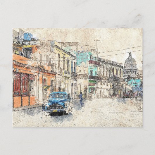 Havana, Cuba Briefkaart (Voorkant)