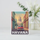 Havana Cuba Briefkaart (Staand voorkant)