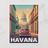 Havana Cuba Briefkaart (Voorkant)