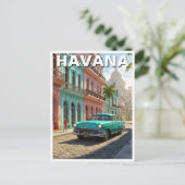 Havana Cuba Briefkaart (Staand voorkant)