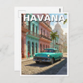 Havana Cuba Briefkaart (Voorkant / Achterkant)