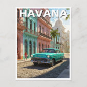 Havana Cuba Briefkaart (Voorkant)