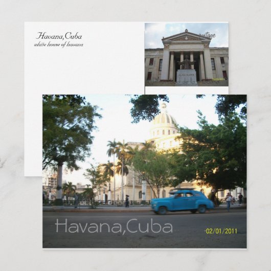Havana, Cuba Briefkaart (Voorkant / Achterkant)