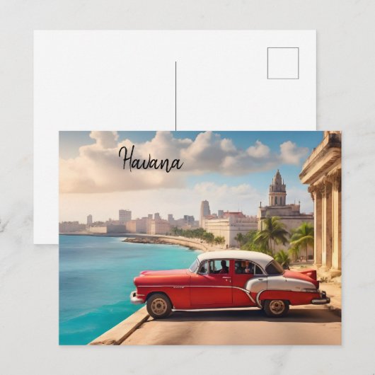 Havana Cuba Briefkaart (Voorkant / Achterkant)