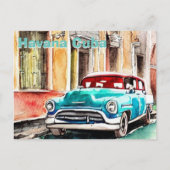havana cuba briefkaart oude auto 2 (Voorkant)