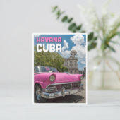 Havana Cuba — briefkaart van het klassieke autover (Staand voorkant)