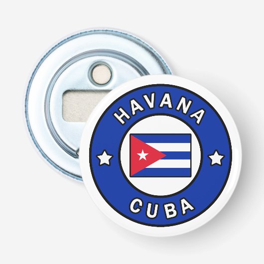 Havana Cuba Button Flesopener (Voorkant)