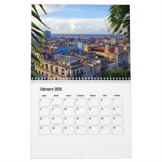 Havana-Cuba Calendar Kalender (Feb 2026)
