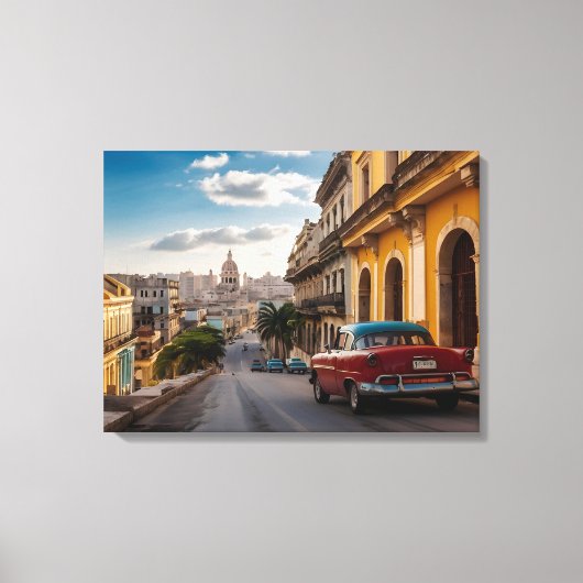 Havana Cuba Canvas Afdruk (Voorkant)