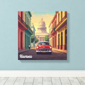 Havana Cuba Canvas Afdruk (Insitu (Houten vloer))