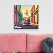 Havana Cuba Canvas Afdruk (Insitu (Woonkamer))
