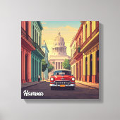 Havana Cuba Canvas Afdruk (Voorkant)