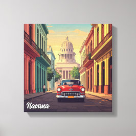 Havana Cuba Canvas Afdruk
