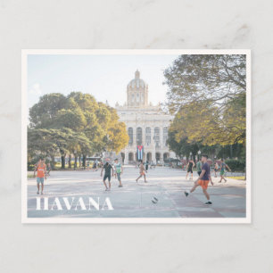 Havana Cuba Capitool Gebouw Straatfotografie Briefkaart