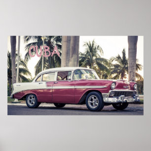 HAVANA CUBA CAR POSTER