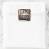Havana CUBA Car Vierkante Sticker (Tas)