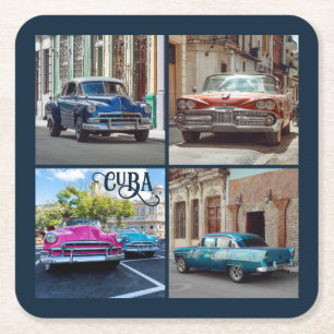 Havana CUBA Cars Kartonnen Onderzetters