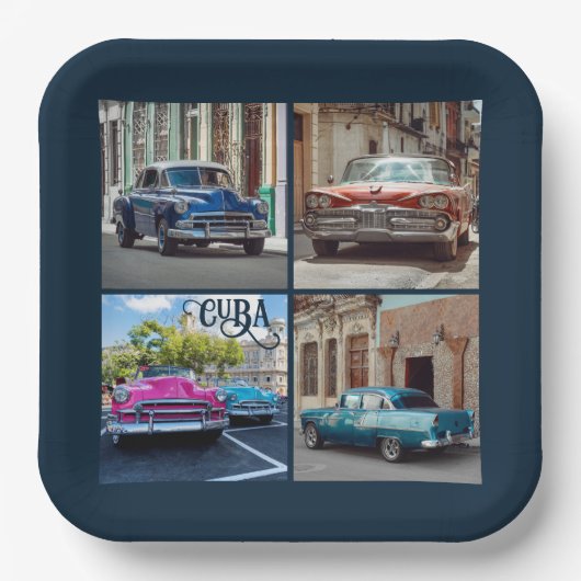 Havana CUBA Cars Papieren Bordje (Voorkant)