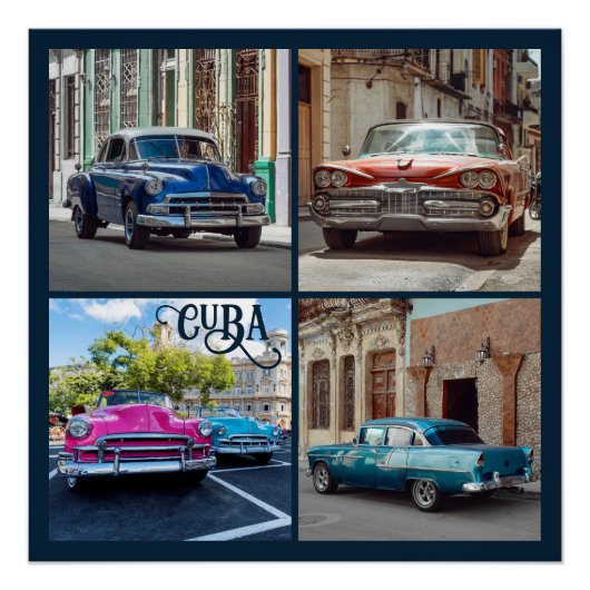 Havana CUBA Cars Perfect Poster (Voorkant)