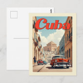  Havana Cuba Classic Car Retro Reizen Briefkaart (Voorkant / Achterkant)