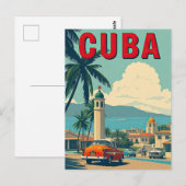  Havana Cuba Classic Car Retro Reizen Briefkaart (Voorkant / Achterkant)