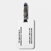 Havana Cuba Colorful Cuban Architecture Bagagelabel (Achterkant verticaal)