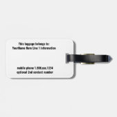 Havana Cuba Colorful Cuban Architecture Bagagelabel (Achterkant horizontaal)