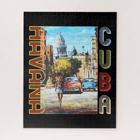 Havana Cuba Fine Art - Nationale Hoofdstad Legpuzzel (Verticaal)